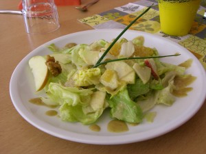 Das „faire und vegetarische Mittagsmenü“