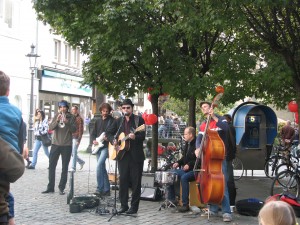 Band in der Bonner Innenstadt